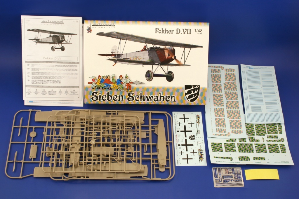 1139 Edward 1/48 Fokker D. VII (O. A. W. ) - Sieben Schwaben
