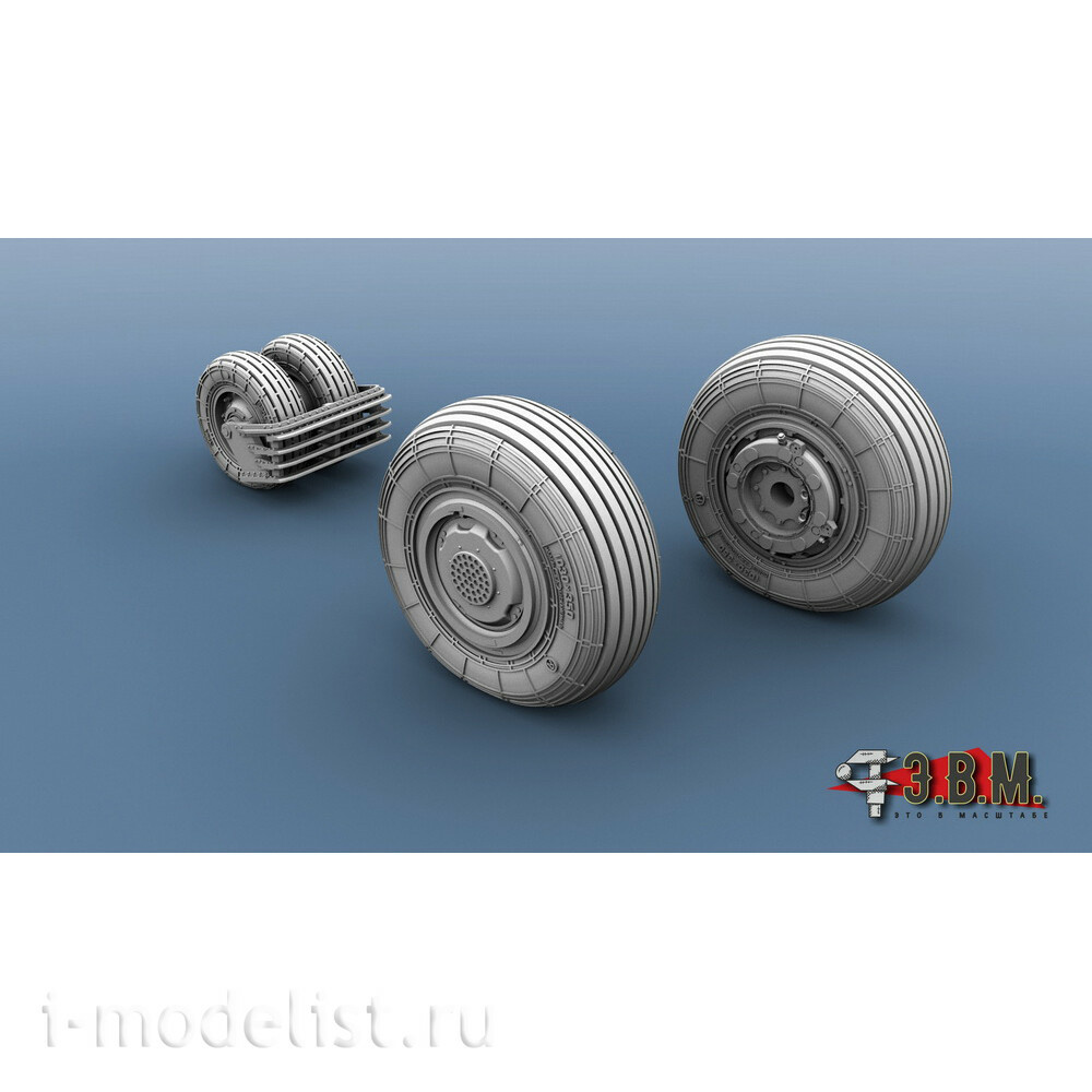 RS72009 E.V.M. 1/72 Landing Gear Wheels for С-30 aircraft model