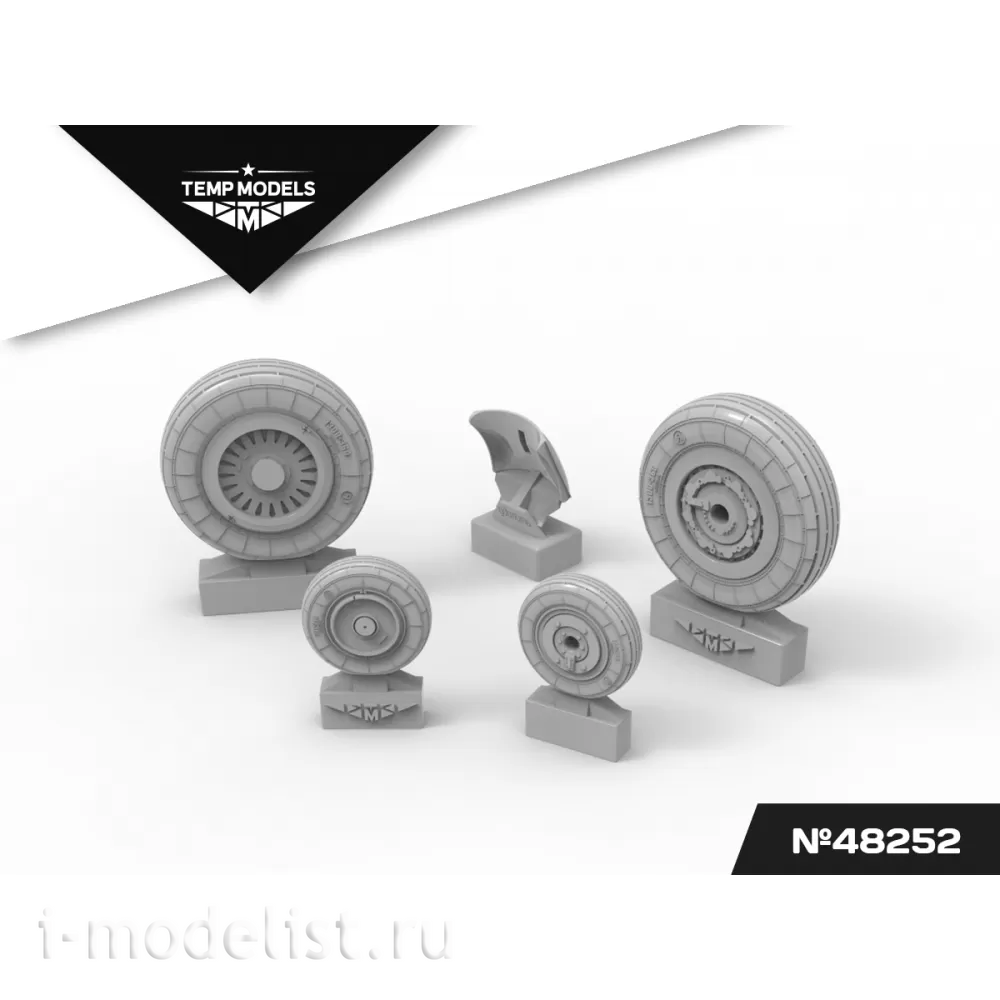 48252 TEMP MODELS 1/48 Колеса шасси МiGG-25