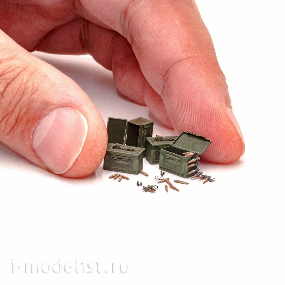 S-333 MiniWarPaint 1/35 Боеприпасы и тара для пулемета Browning M2 50 cal
