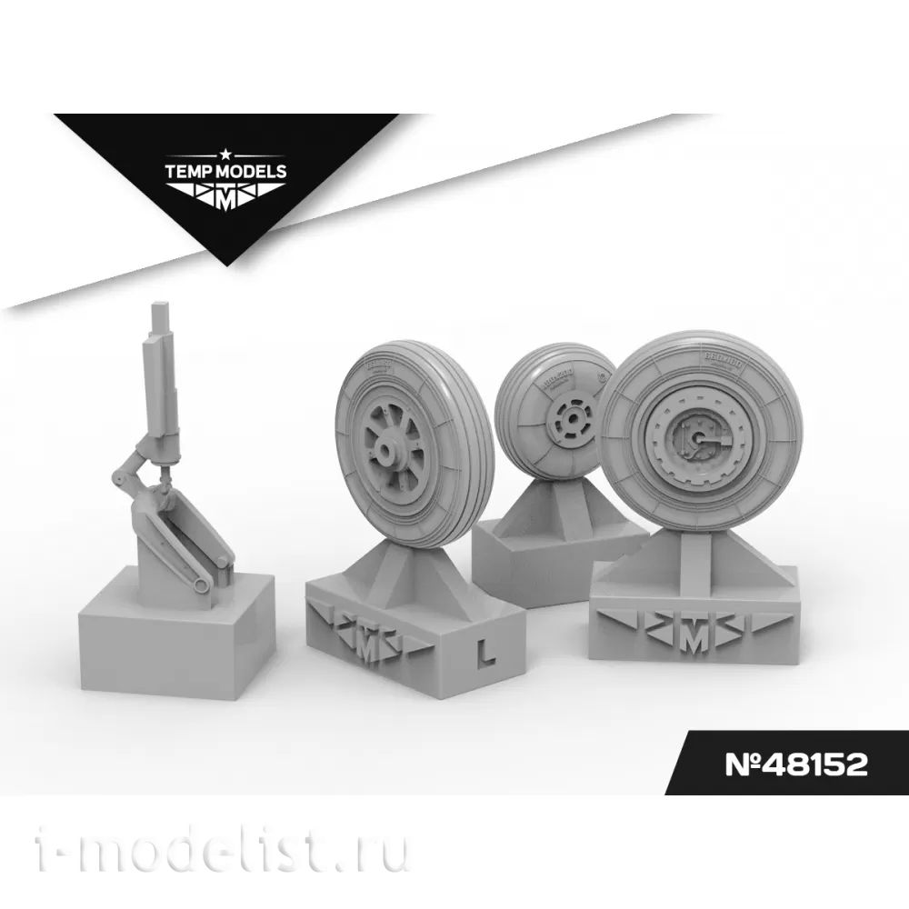 48152 TEMP MODELS 1/48 Колеса шасси МiGG-15
