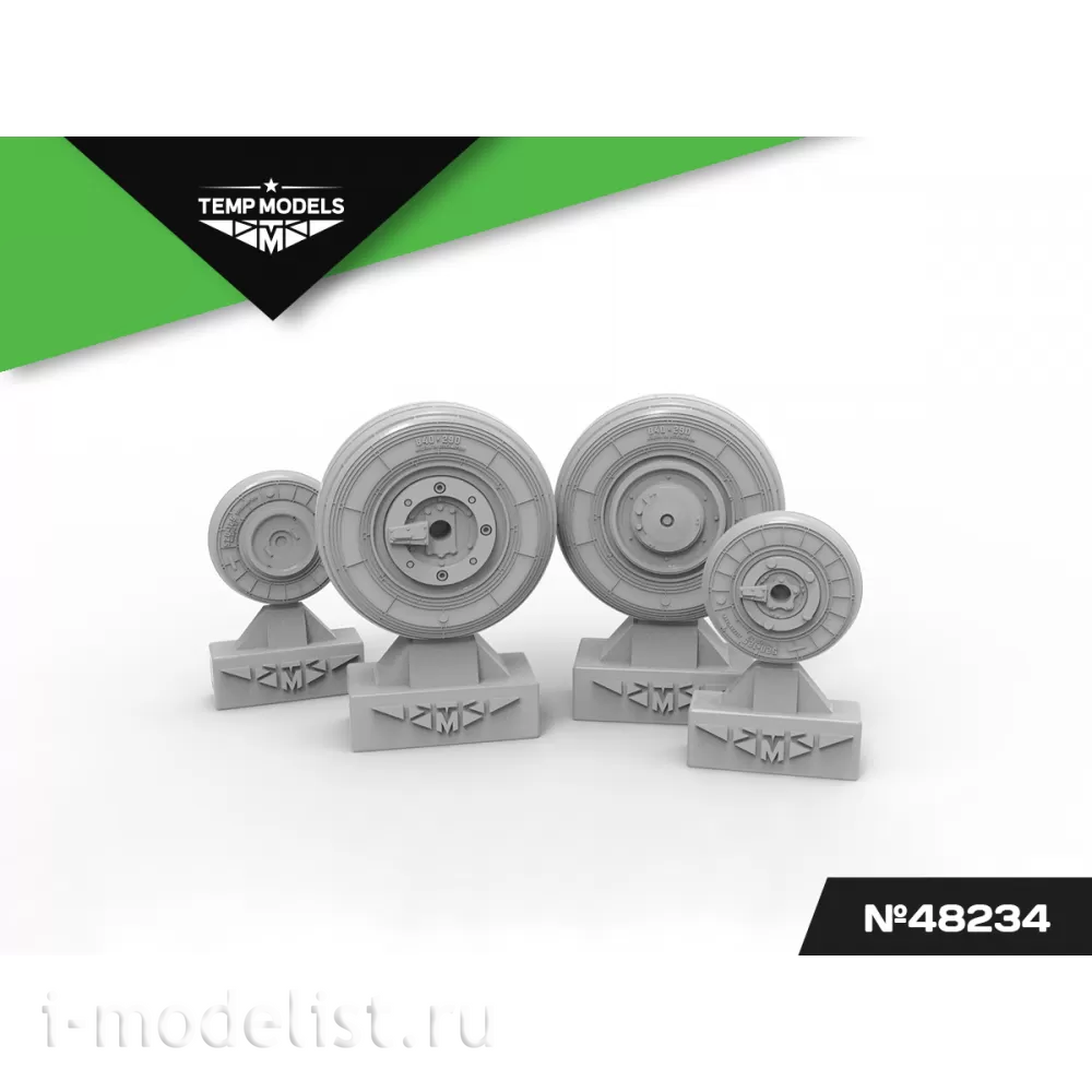 48234 TEMP MODELS 1/48 Колеса шасси МiGG-23 УБ