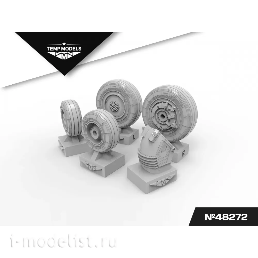 48272 TEMP MODELS 1/48 Колеса шасси С-27