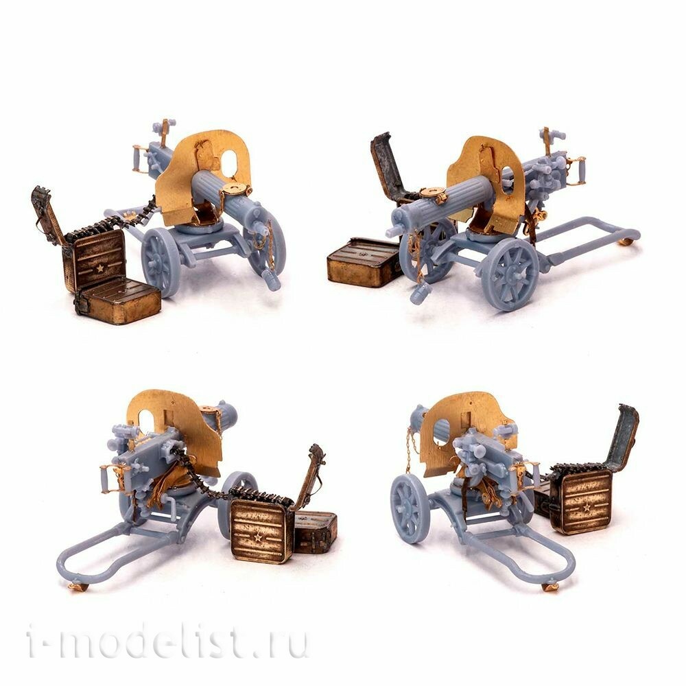 S-331 MiniWarPaint 1/35 Пулемет Максима с патронными коробками и лентами