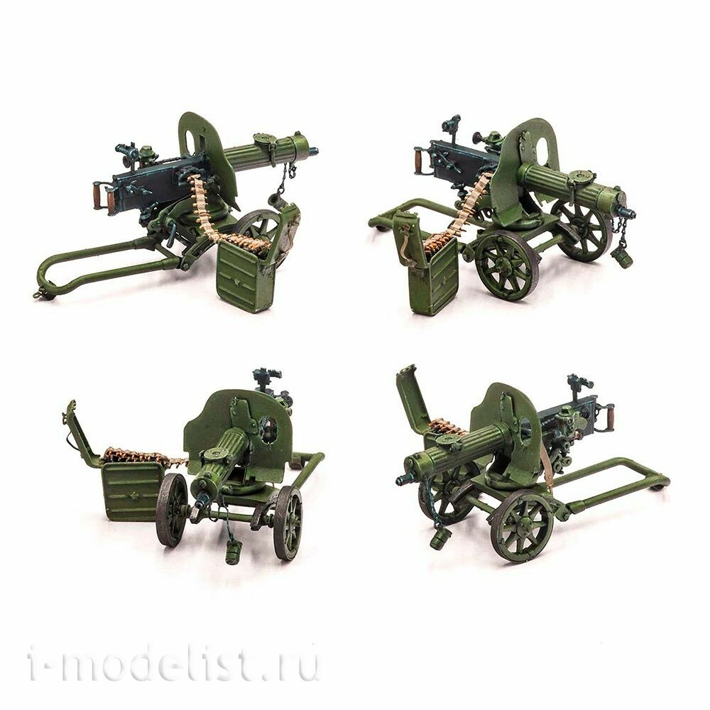 S-331 MiniWarPaint 1/35 Пулемет Максима с патронными коробками и лентами