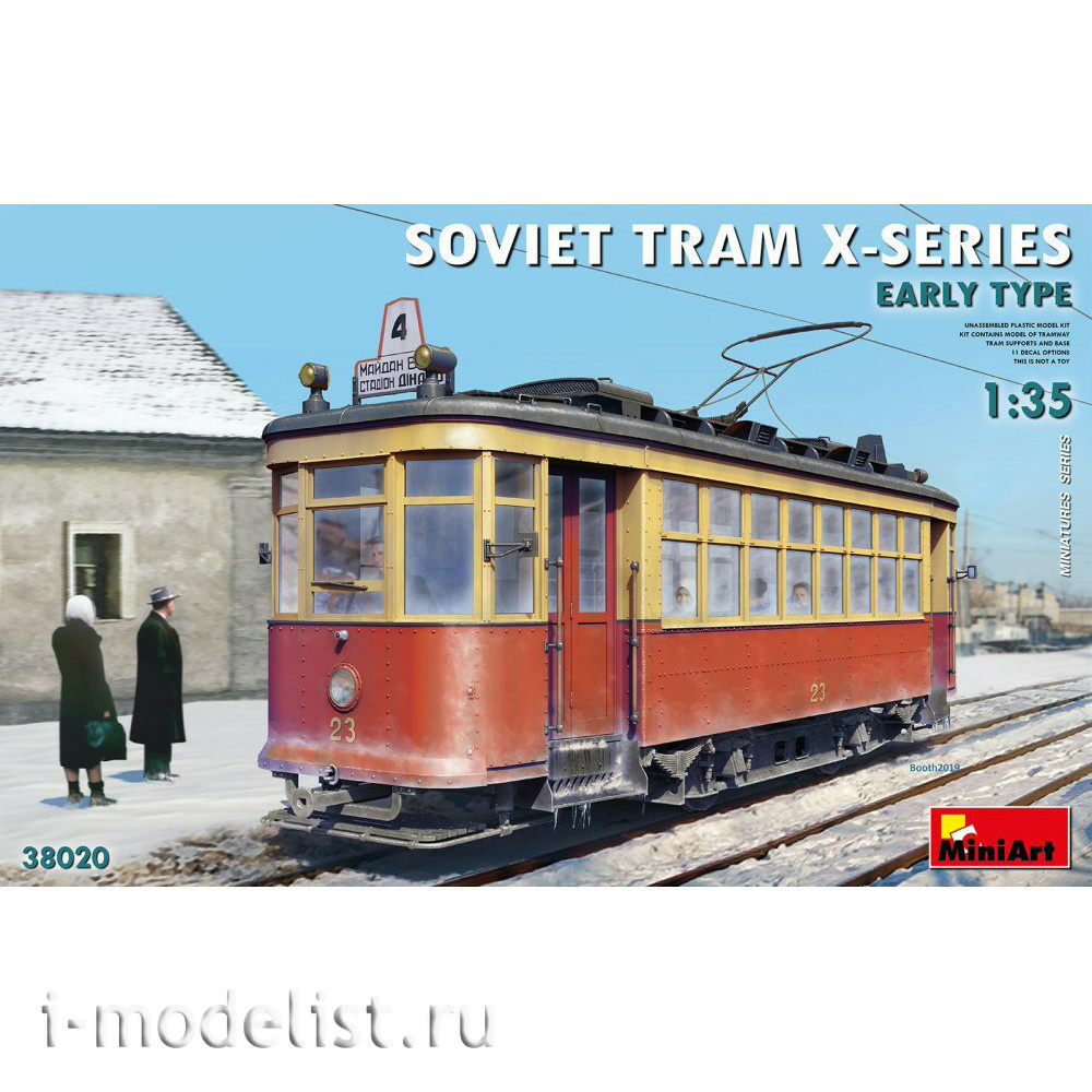 38020 MiniArt 1/35 Soviet tram series-X early type