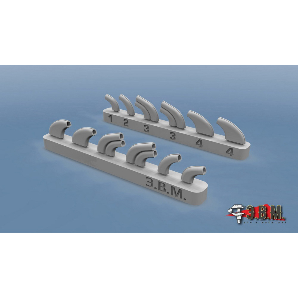 RS48113 Э.В.М. 1/48 Выхлопные пат$ки для модели 