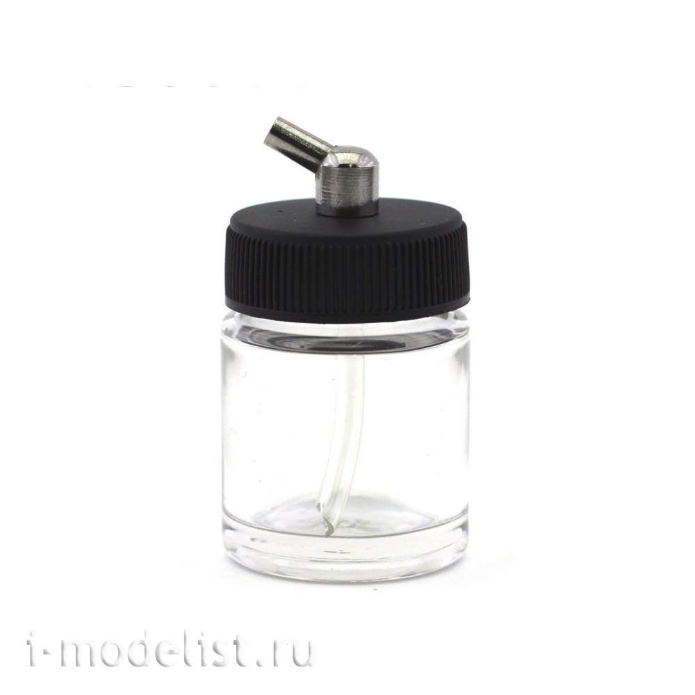 1502 JAS paint Jar with lid, with 45 degree fitting