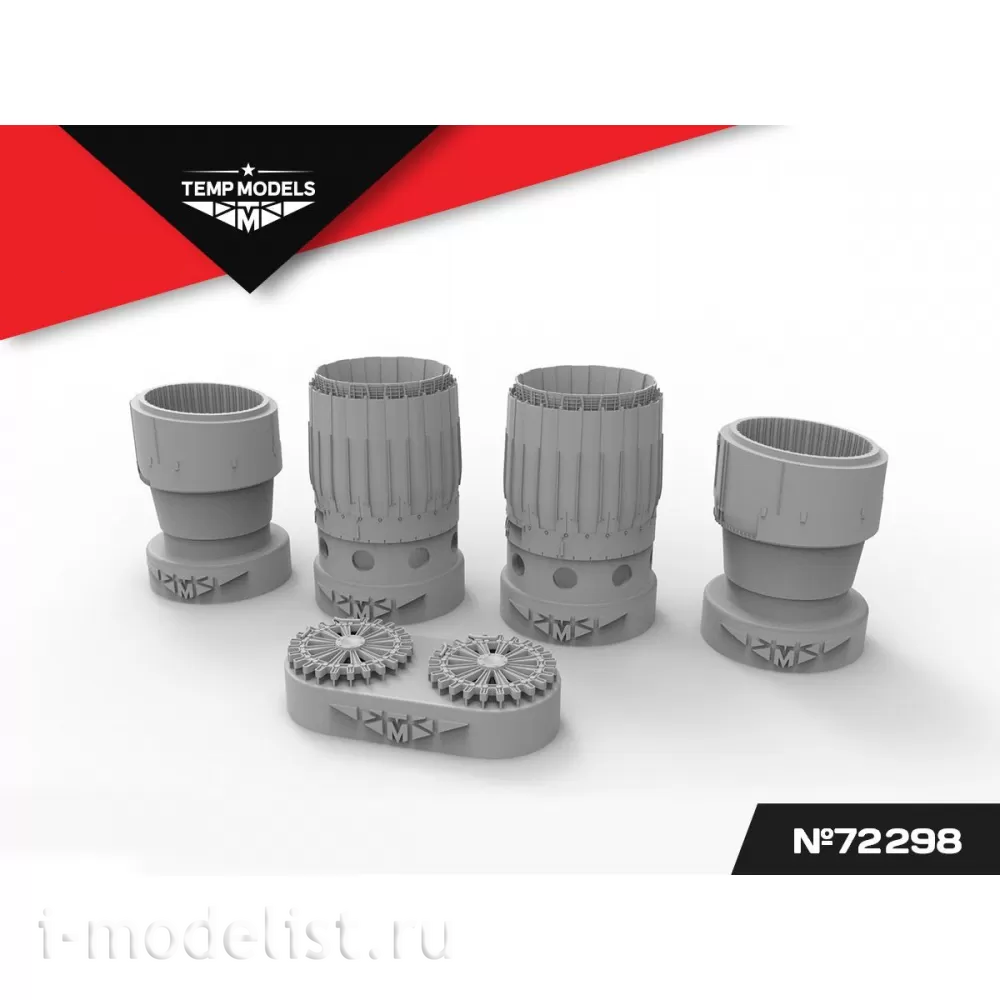 72298 TEMP MODELS 1/72 Сопла реактивного двигателя РД-33 на М-29 (Т$ач)
