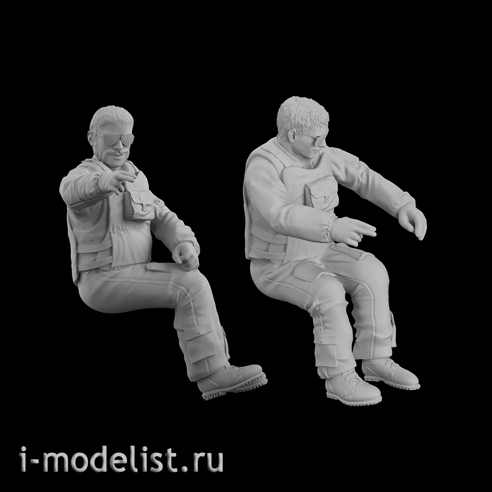 Im32001 Imodelist 1/32 Figure set (2 pieces) Pilots sitting in the cockpit