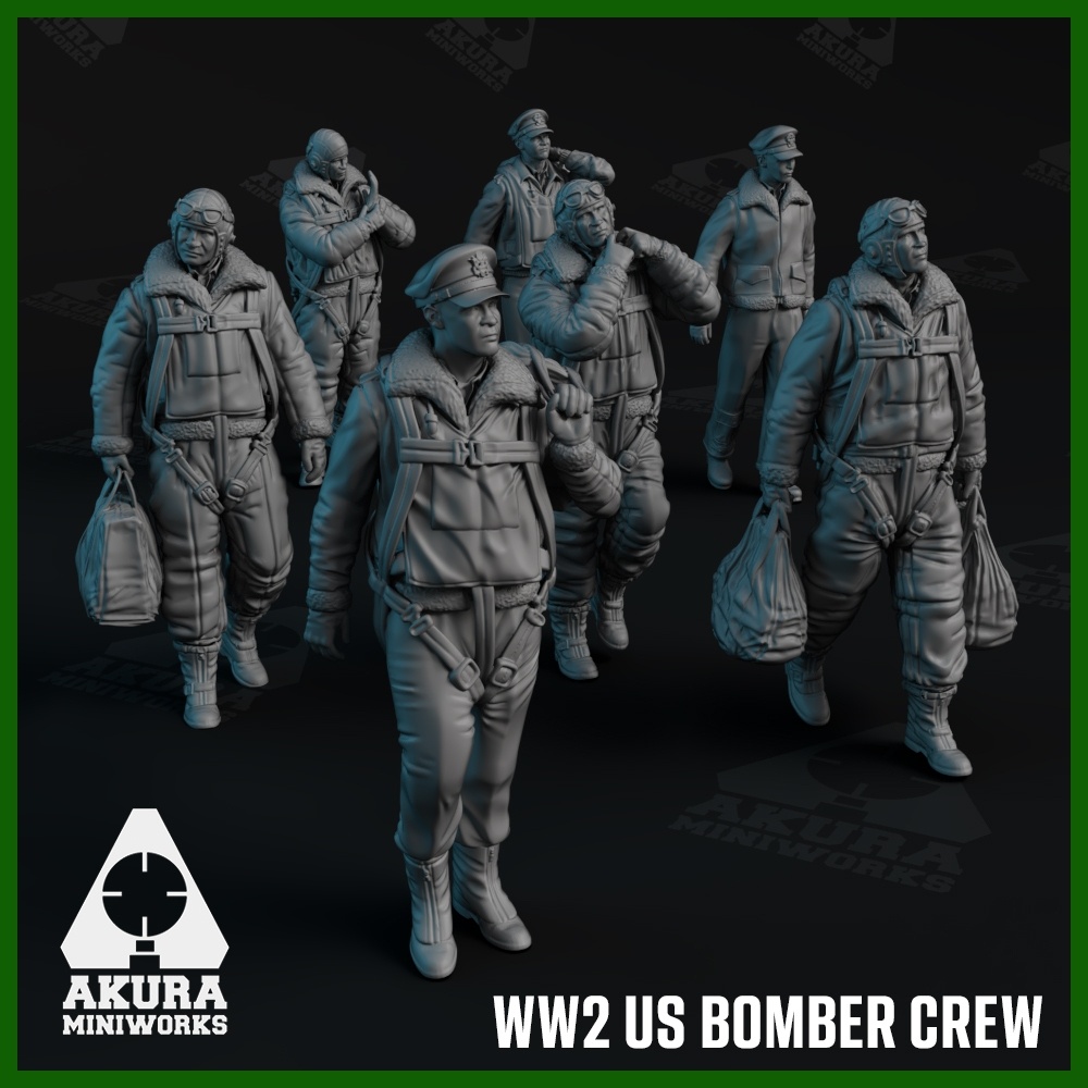 47026 SX-Art 1/48 Экипаж бомбардировщика США периода Второй мировой войны (7 фигур)