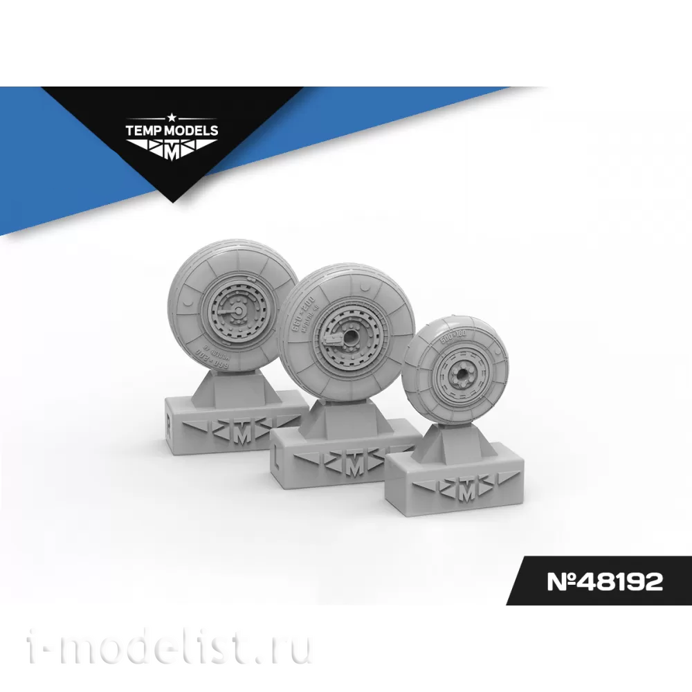 48192 TEMP MODELS 1/48 Колеса шасси МiGG-19