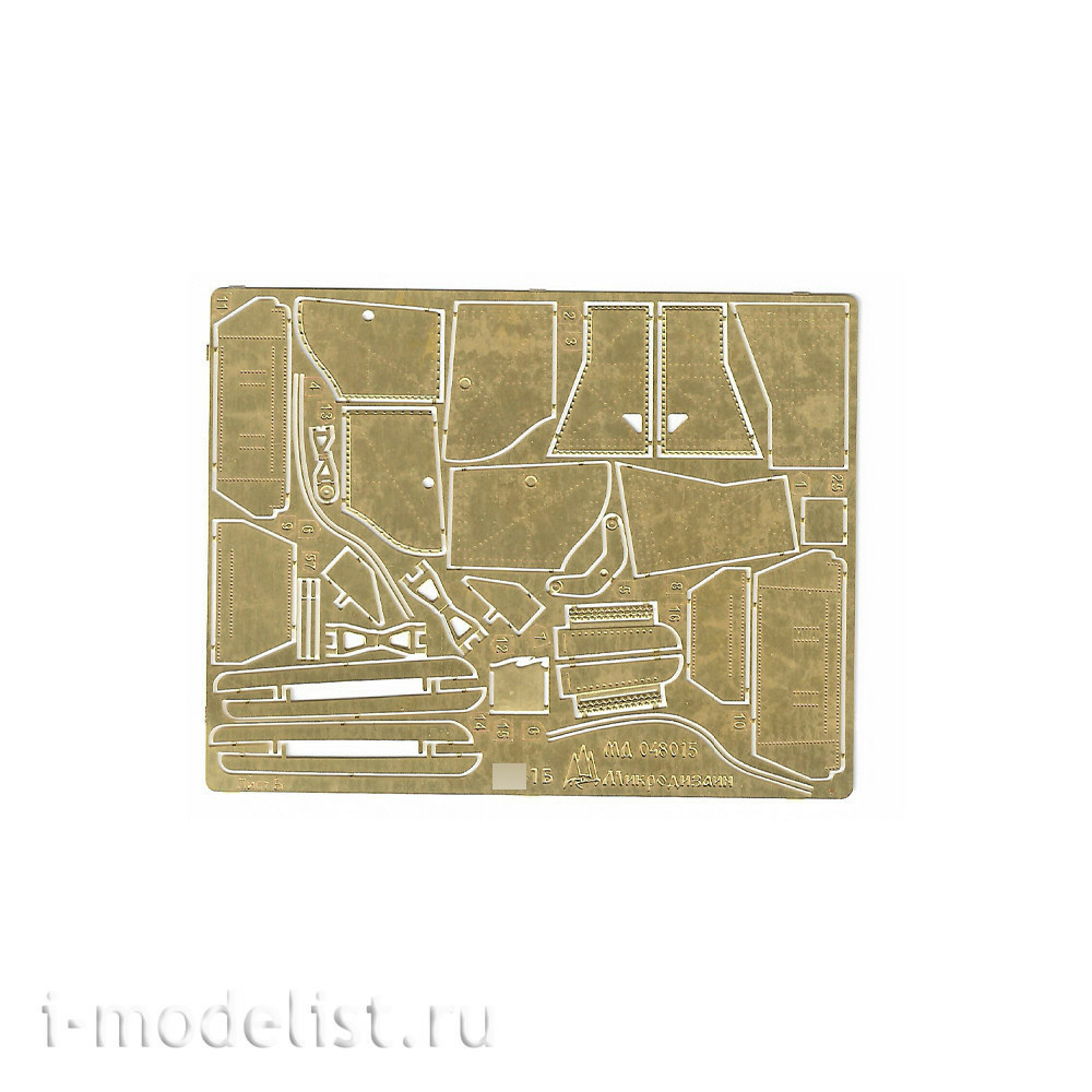 048015 Microdesign 1/48 Set of photo-etched parts on the Yak-1B color (Zvezda, Exactly Miniatures, Model Svit)