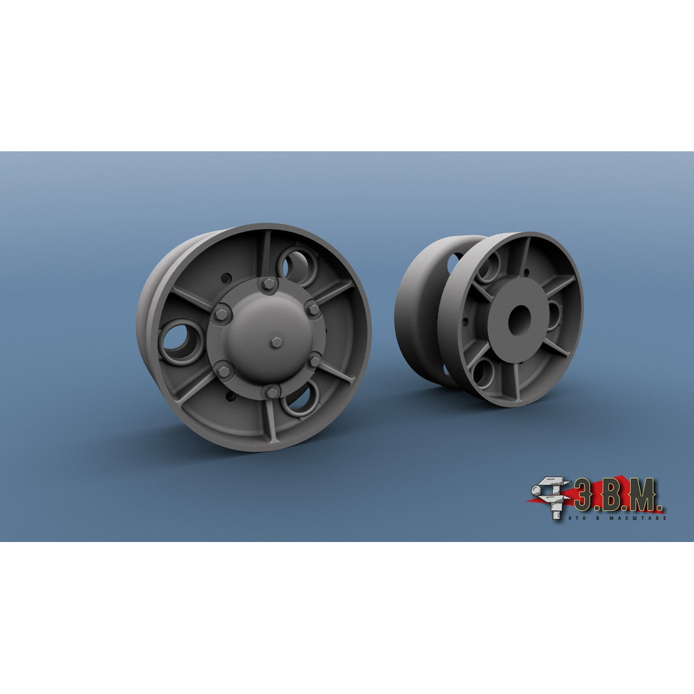 RS35189 Э.В.М. 1/35 Поддерживающие катки поздние для Ис-2 (3D-печать)