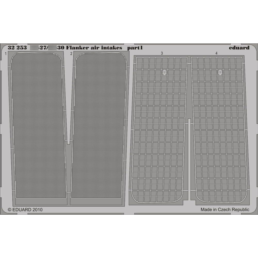 32253 Eduard photo etched parts for 1/32 С-27/C-30 Flanker air intakes Trumpeter