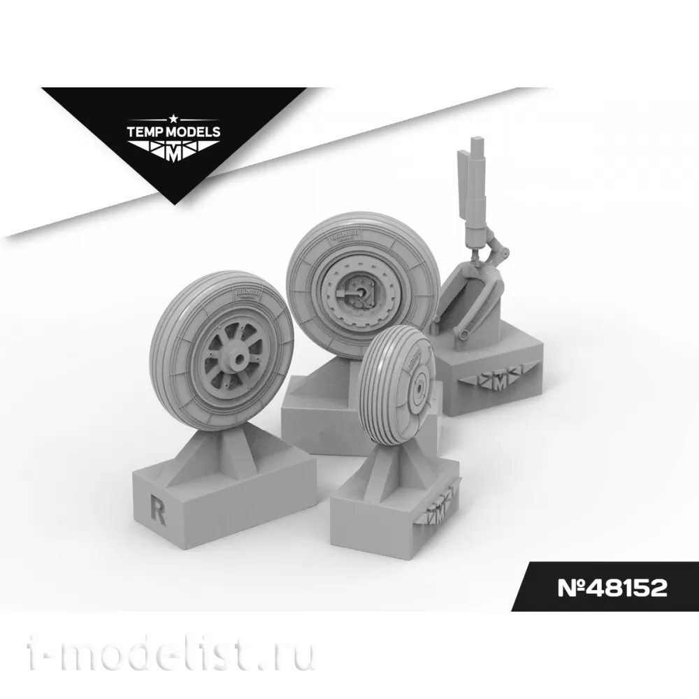 48152 TEMP MODELS 1/48 Колеса шасси МiGG-15