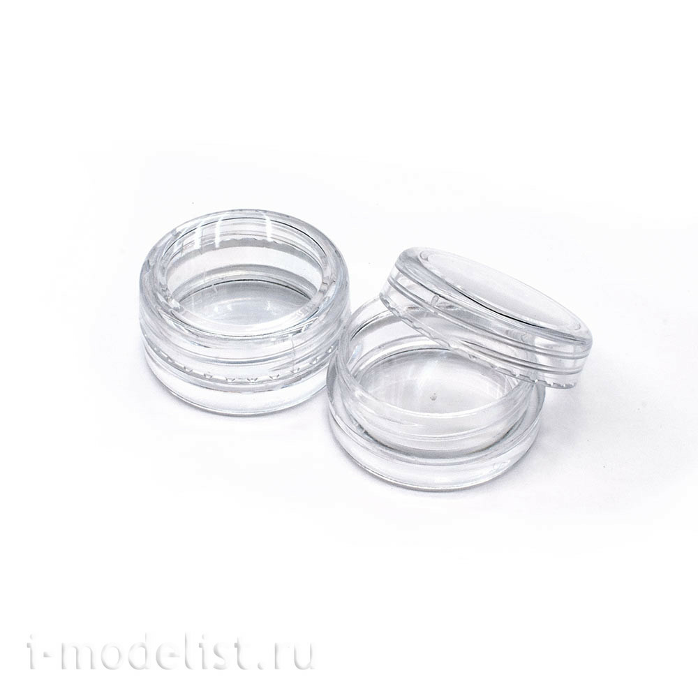F10-311 MiniWarPaint Transparent round Jar with lid, 3 ml
