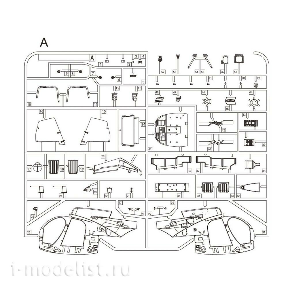 KH50002 ZIMI Model 1/35 Вертолёт AH-6M/MH-6M Little Bird