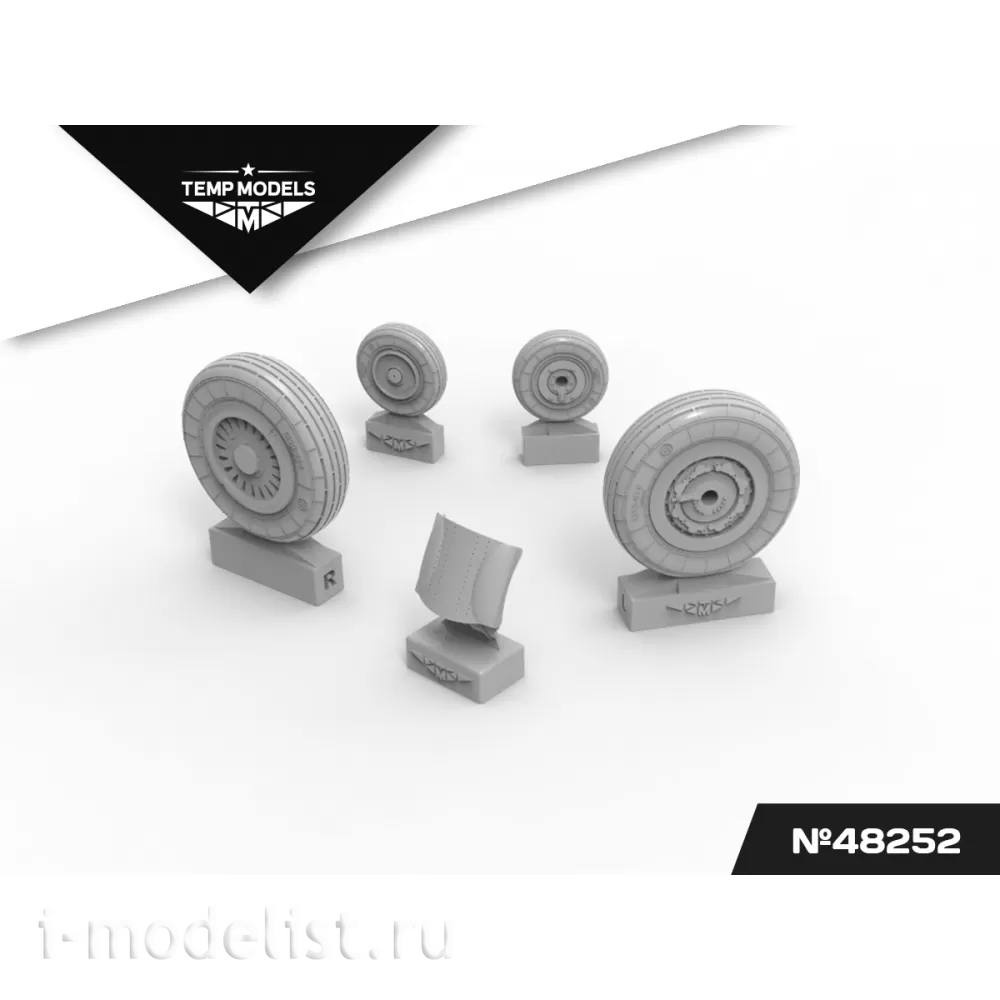 48252 TEMP MODELS 1/48 Колеса шасси МiGG-25