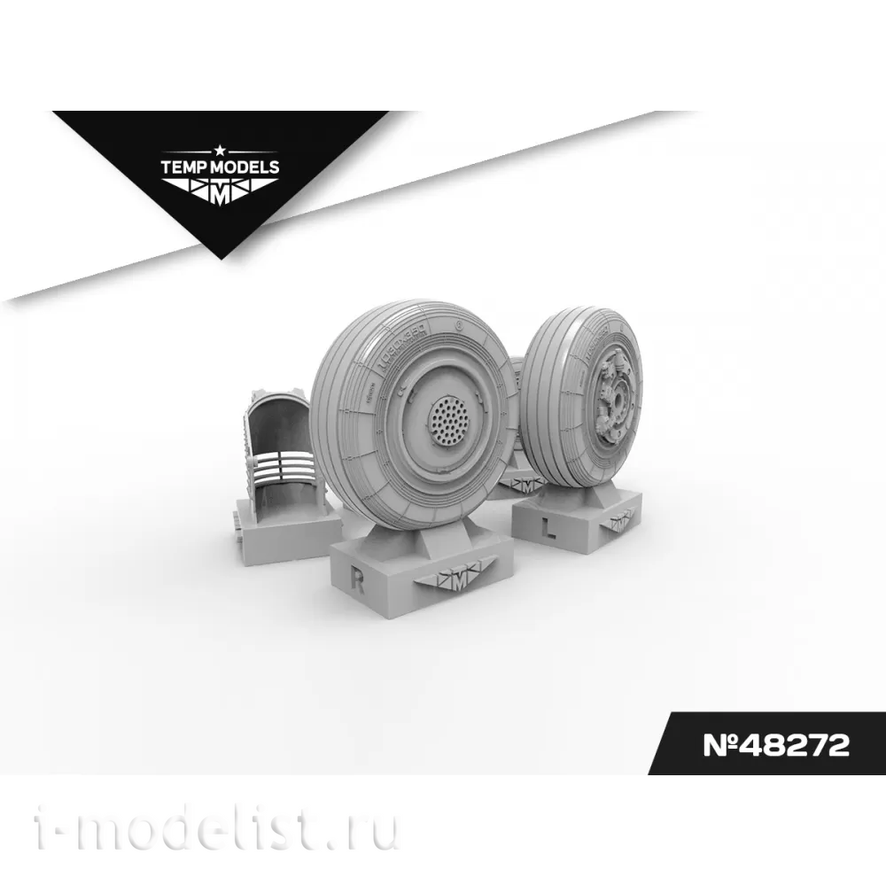 48272 TEMP MODELS 1/48 Колеса шасси С-27