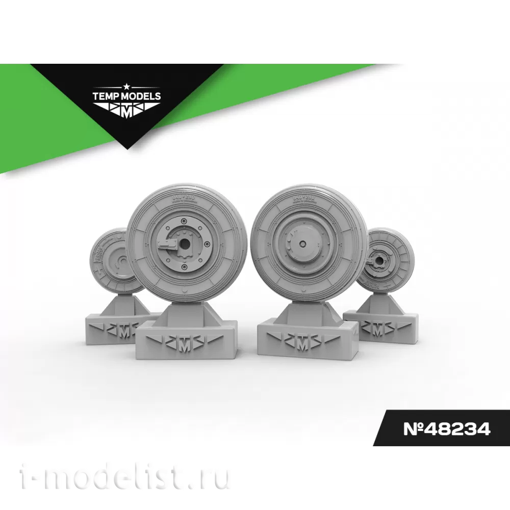 48234 TEMP MODELS 1/48 Колеса шасси МiGG-23 УБ