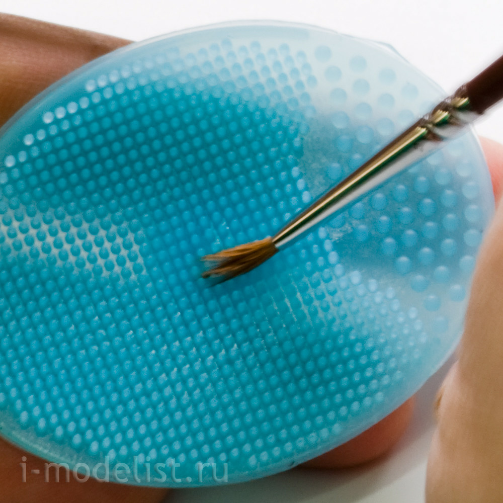 b370-01 blue miniwarpaint brush wash mat silicone, blue