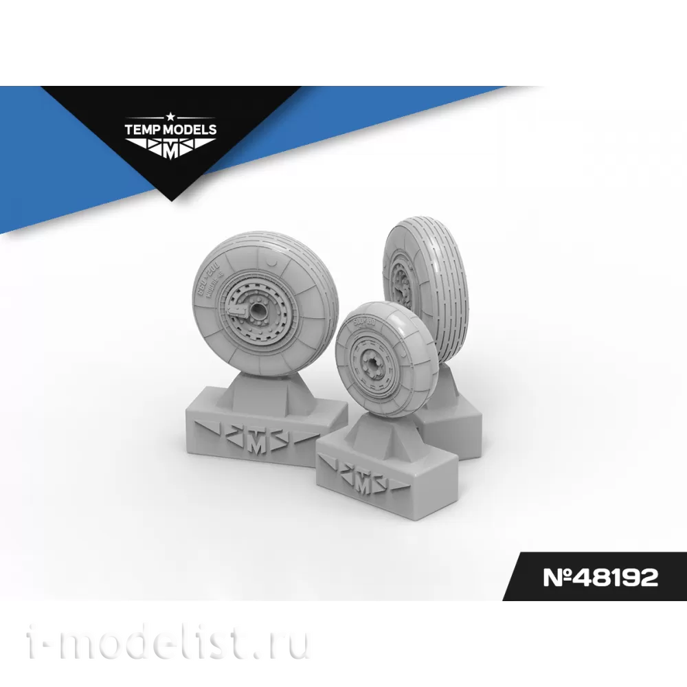 48192 TEMP MODELS 1/48 Колеса шасси МiGG-19