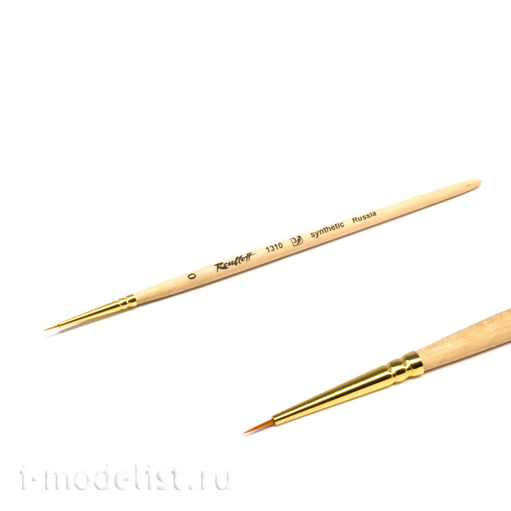 zhs1-00,50 w roubloff brush art synthetic, hard, round, no. 00, short handle
