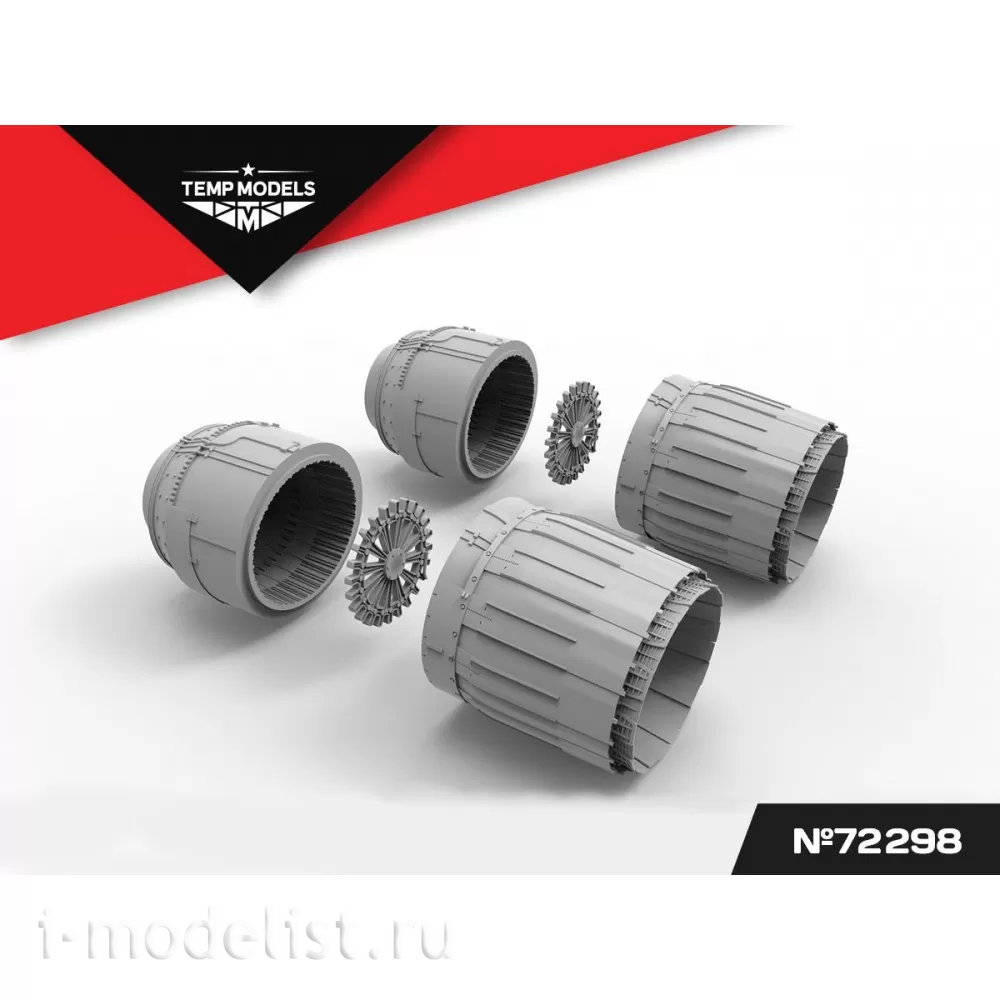 72298 TEMP MODELS 1/72 Сопла реактивного двигателя РД-33 на М-29 (Т$ач)