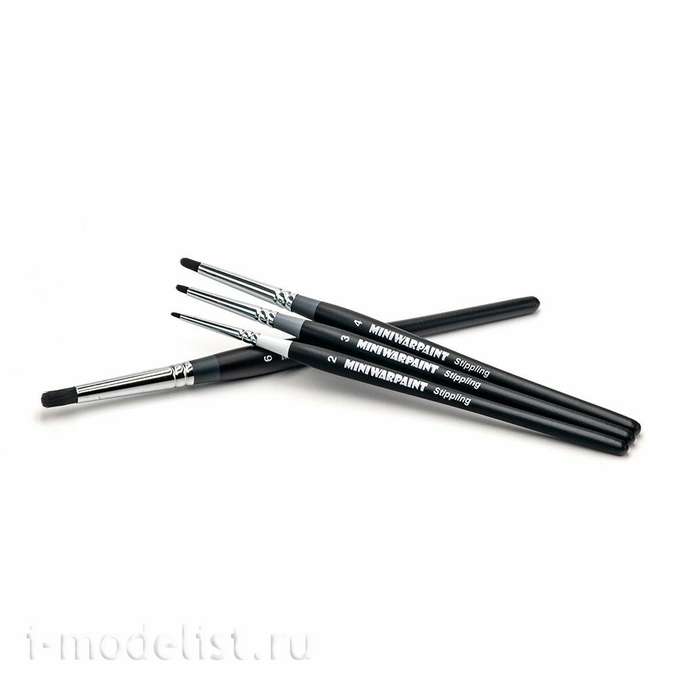 T-118 MiniWarPaint Кисть MiniWarPaint серии Stippling №3