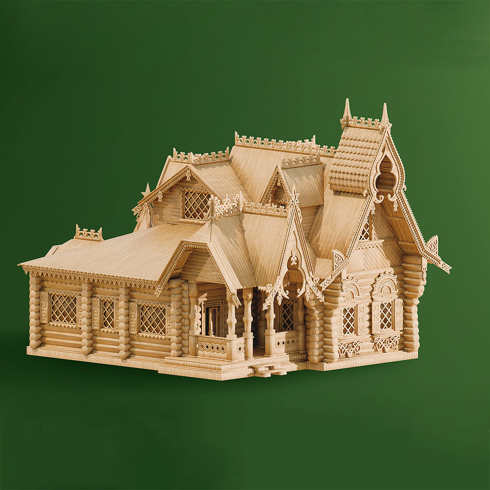 1815 SVmodel 1/72 Терем-усадьба Р.И.Кузьмина, XIX век