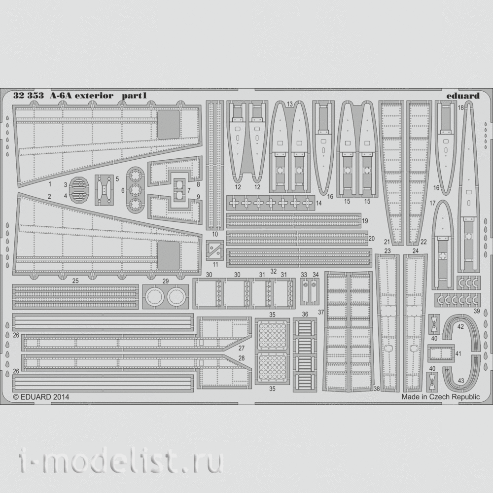 32353 Eduard 1/32 Photo Etching for A-6A Exterior