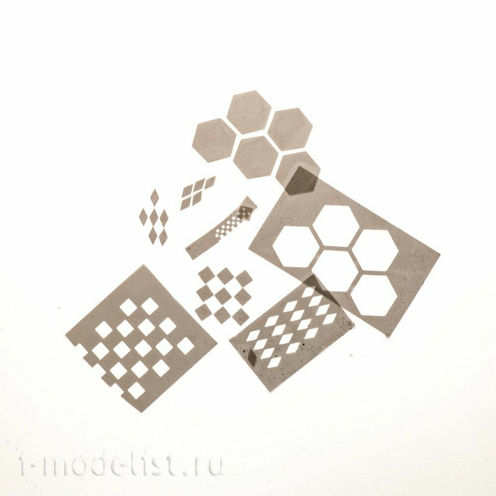 T-146 MiniWarPaint Маска окрасочная ромбы 1,5х3мм, размер XS