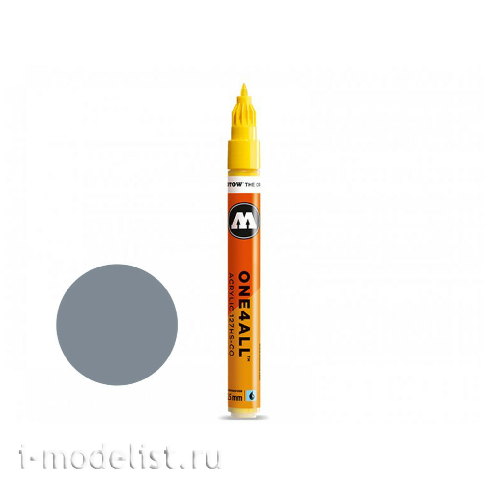127418 Molotow Marker ONE4ALL 127HS-CO #203 Grey 1.5 mm