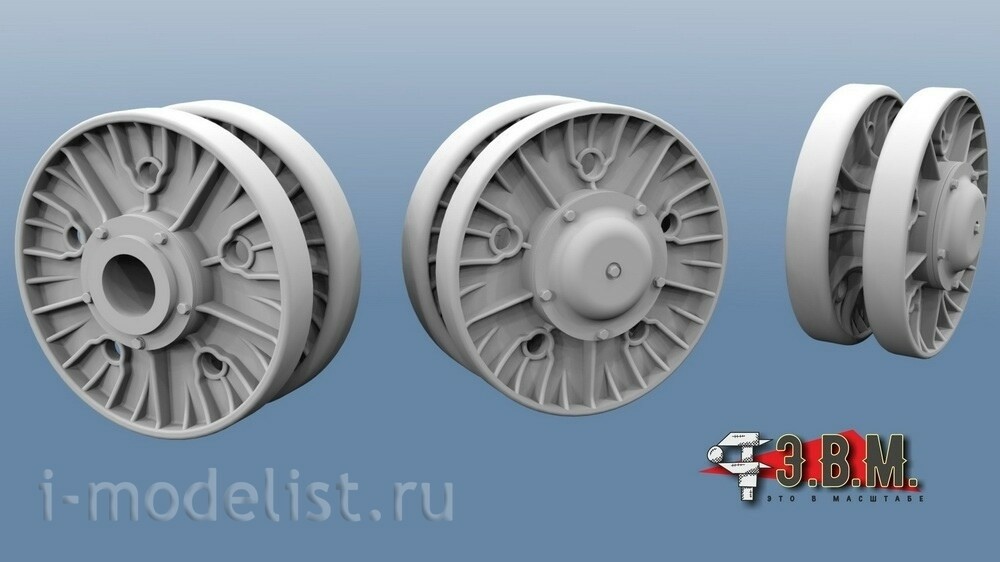 RS35008 E. V. M. 1/35 Support rollers for IS-2, late