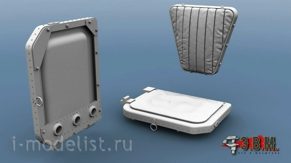 RS48047 E.V.M. 1/48 Pilot seats for the Zvezda model, art. 4828 (FTD belts) combat version with a stowed parachute