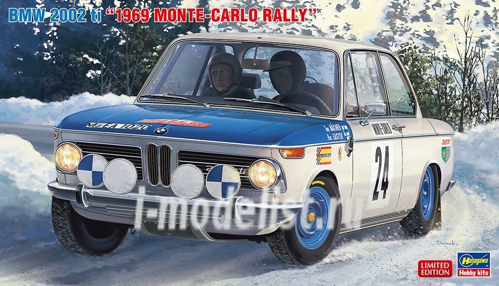 20332 Hasegawa 1/24 BMW 2002 ti 1969 MONTE CARLO RALLY
