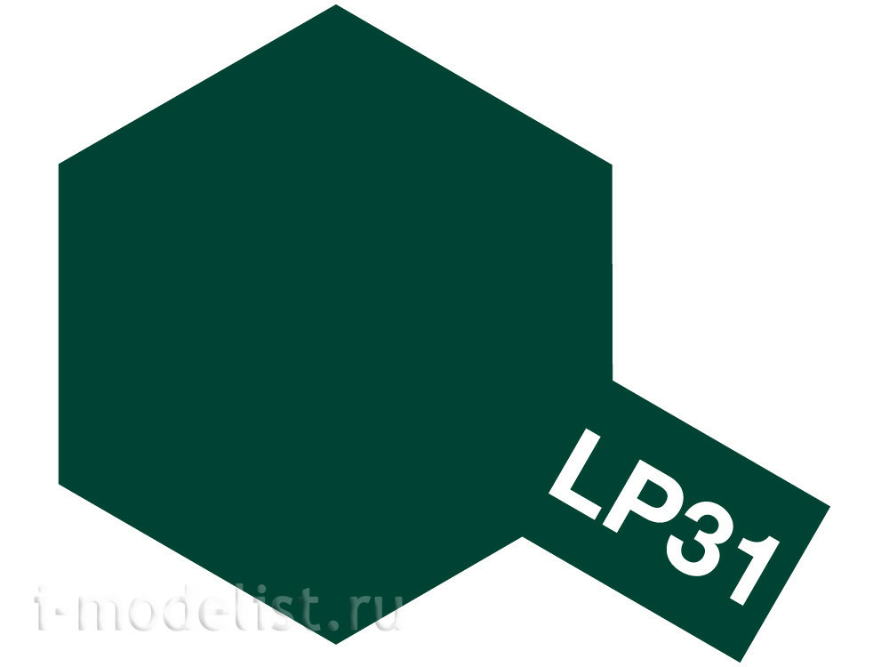 82131 Tamiya LP-31 Dark Green 2 (IJN) (Dark green 2, Japanese Navy) lacquer Paint, 10 ml.
