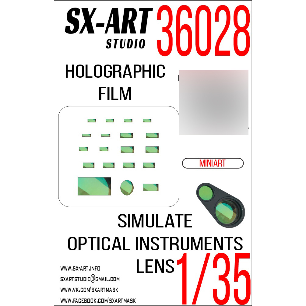 36028 SX-Art 1/35 Imitation of Type 55A inspection devices (Miniart)