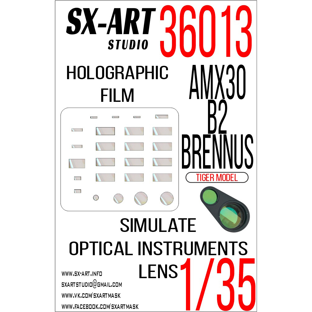 36013 SX-Art 1/35 Imitation of AMX-30B2 BRENNUS inspection instruments (TIGER MODEL)
