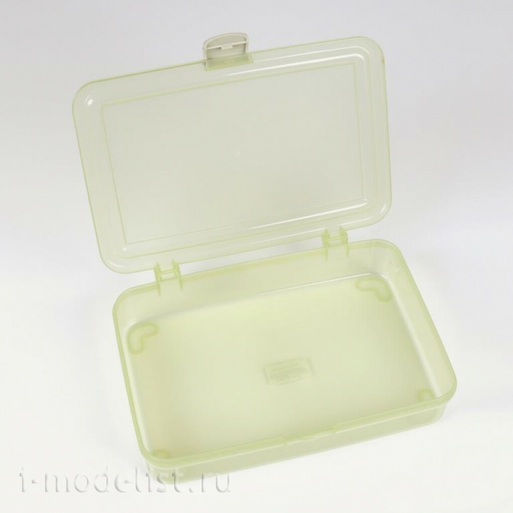 MW-BOX02 MANWAH Прозрачный синий ящик для хранения инструментов 27.5х18х5.5 см