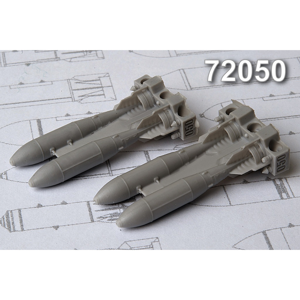 AMC72050 Advanced Modeling 1/72 ofab-250T, High-explosive air bomb caliber 250 kg (four bombs included)