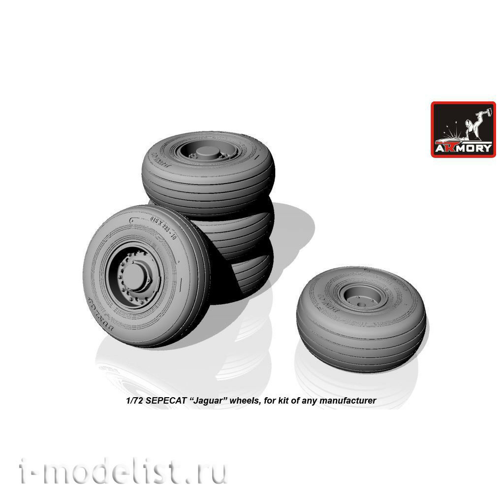 AW72502 Armory 1/72 Wheels for sepecat Jaguar aircraft