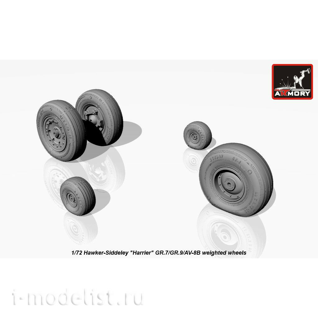 AW72405 Armory 1/72 Wheels under load for Hawker-Siddeley 