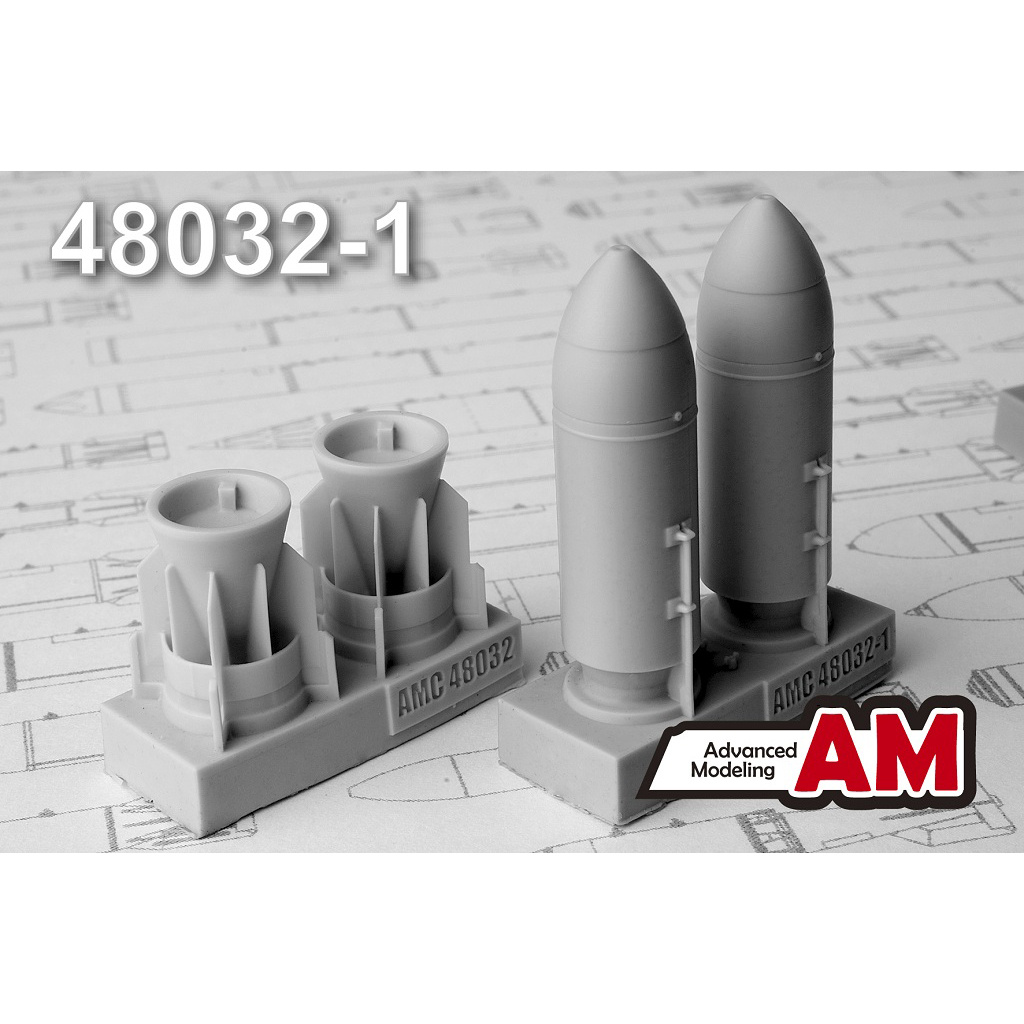 AMC48032-1 Advanced Modeling 1/48 Incendiary bomb caliber 500 kg nose fairing ZAB-500SH (two bombs included)