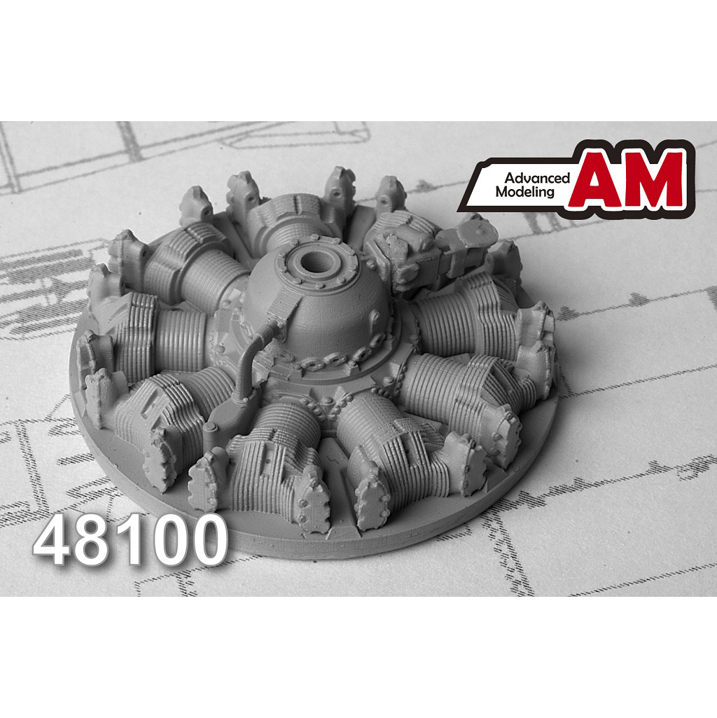 AMC48100 Advanced Modeling 1/48 Aircraft engine ASH-62 IR