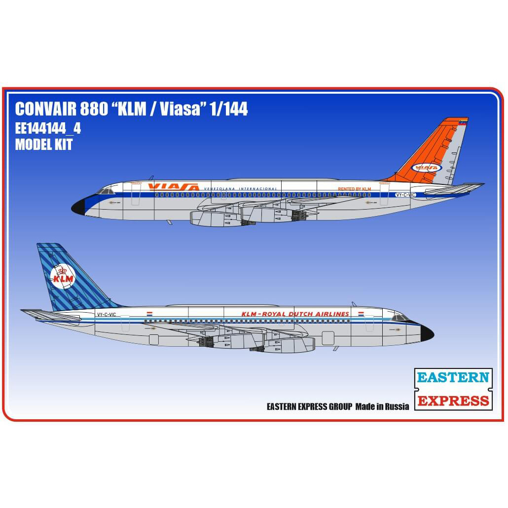 144144-4 Orient Express 1/144 Airliner CV880 KLM/VIASA