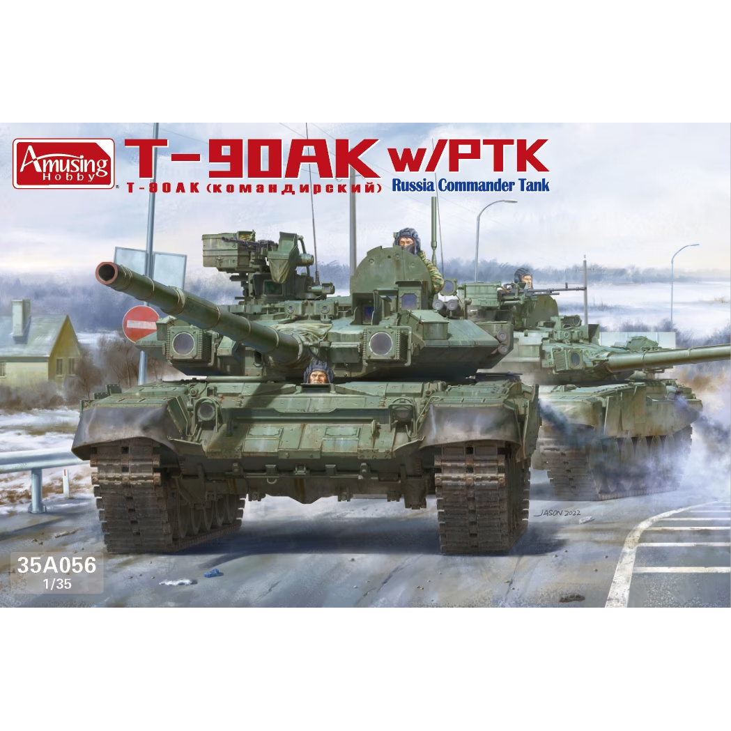 35A056 Amusing Hobby 1/35 Russian T-90AK command tank with PTK (under license from UVZ)