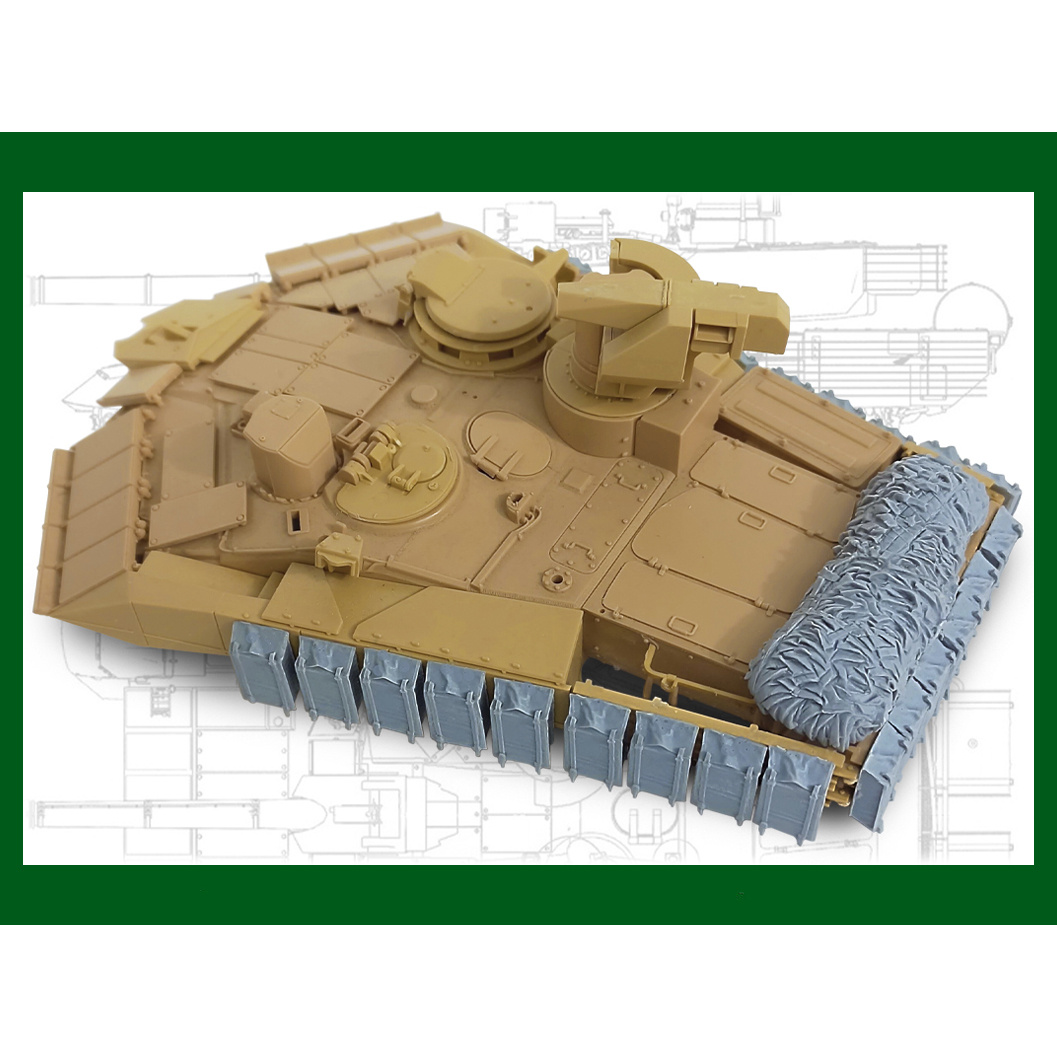 35254 Miniarm 1/35 Башенные блоки ДЗ в мягком корпусе (24 шт.) + укладка сетки