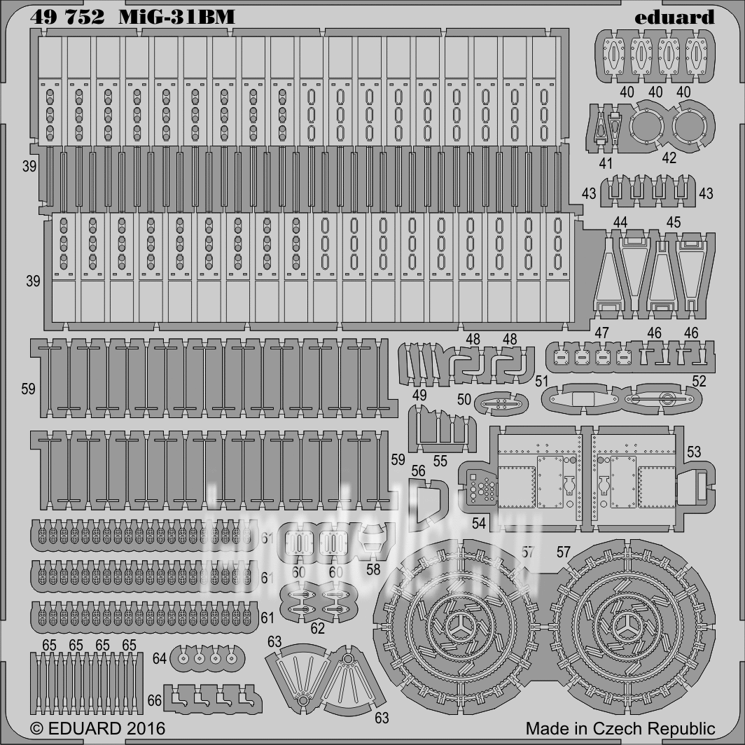 49752 Eduard 1/48 photo etched parts for MiG-31BM